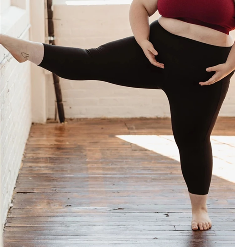 high waisted custom plus size activewear good quality workout pants sports leggings