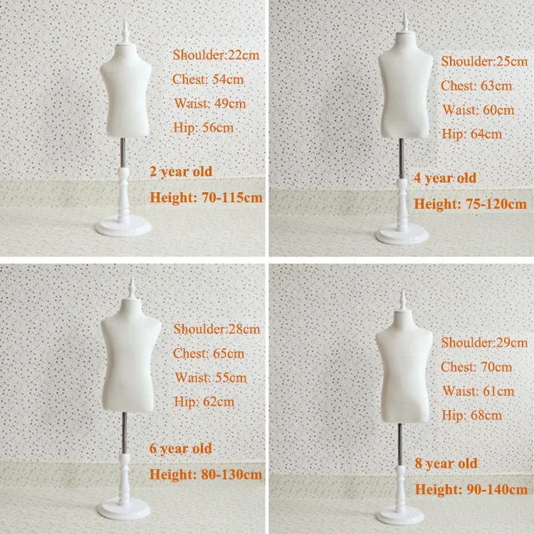 Fashion Fabric Half Body Maniquies Kids Display Mannequin Dress Forms Children Models Kid Mannequins For Clothing Display