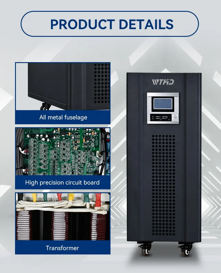 Ups Manufacturer 20kva Industrial 3 Phase Online Ups 10kva 10kw 15kva 20 Kva 30kva 40kva 50kva 60kva Ups Pure Sine Wave System