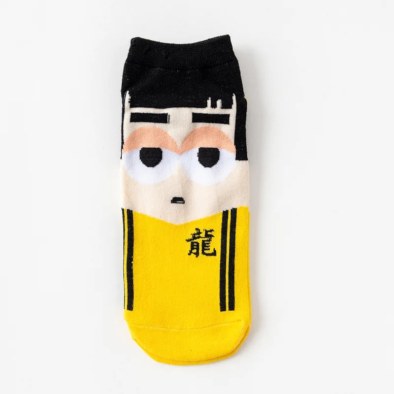
Trendy women girl cartoon superhero ankle socks cotton cute design super hero anime cool novelty character short socks for women 