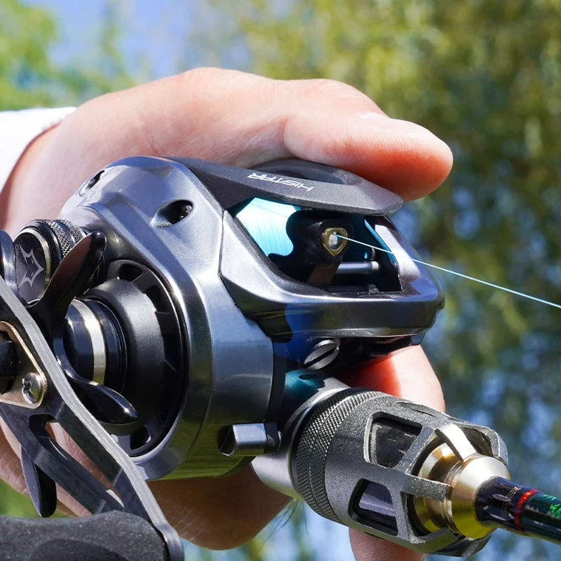 Vikinger Reel BaitCasting 12 Magnetic Bean Saltwater Fishing Reel Super Wide Angle Triangle Line Guide Reel Bait Casting