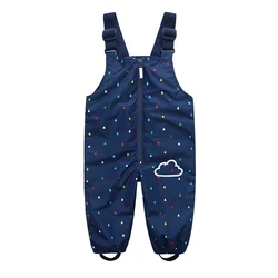 OEM Custom kids waterproof rain pants kids rainwear children Rain-proof Pants jumpsuit