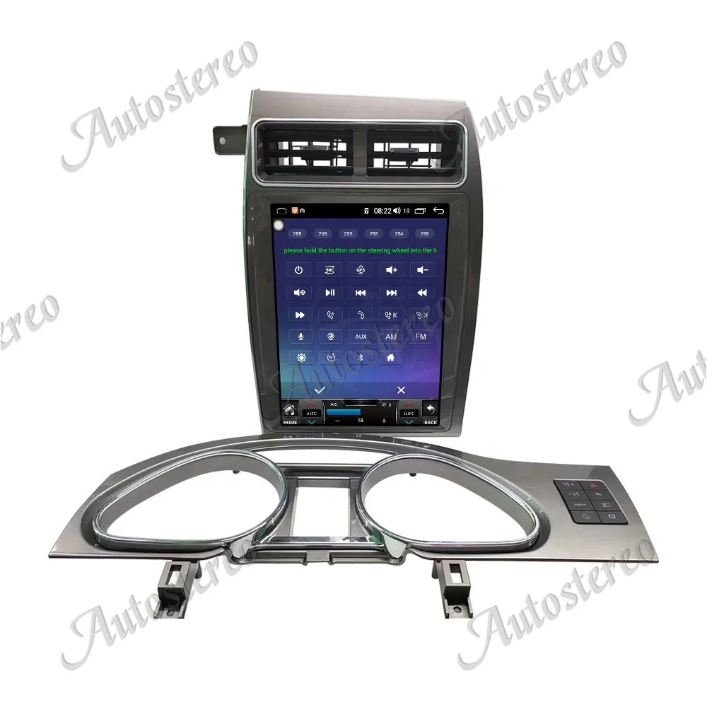Car Radio Multimedia Player Android 11 6G+128GB For Audi Q7 2005-2016 Tesla Style Auto Stereo Headunit DVD GPS Navigation Audio