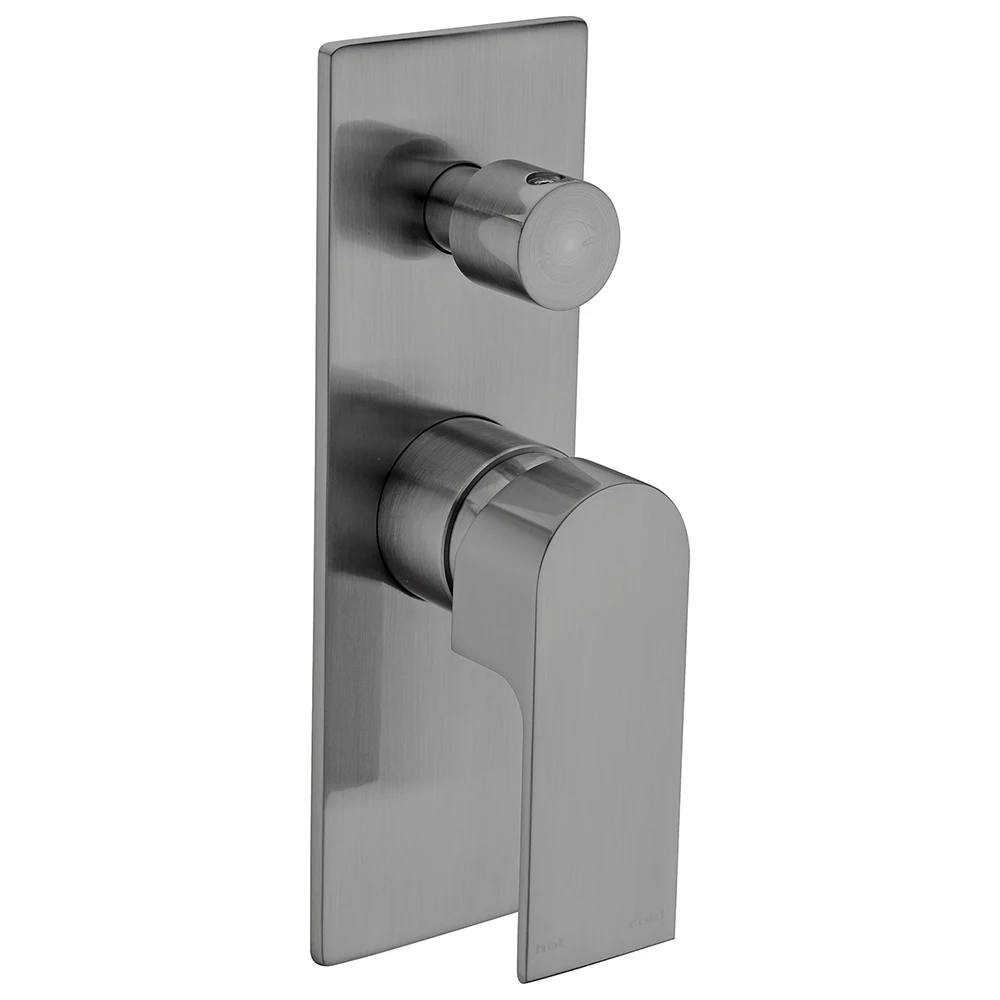 Robinet Switch Wall-mounted Inwall Concealed Bathroom Faucet Shower Mixer with Diverter YSW Brass Stainless Steel Contemporary