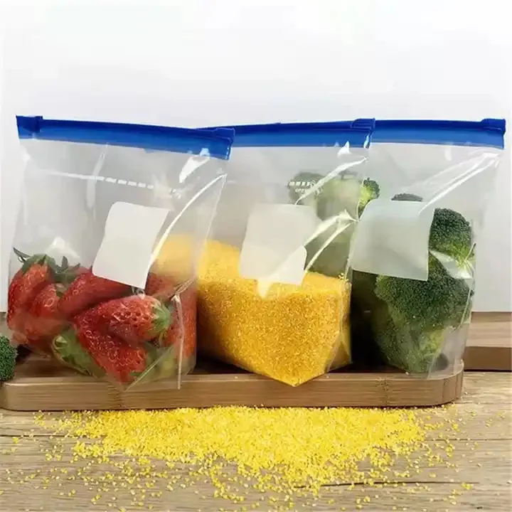 Kinshun Factory Custom Printed Logo Food Cookies Frosted Slider Wrap Dispenser Compostable Storage Freezer Plastic Ziplock Bags