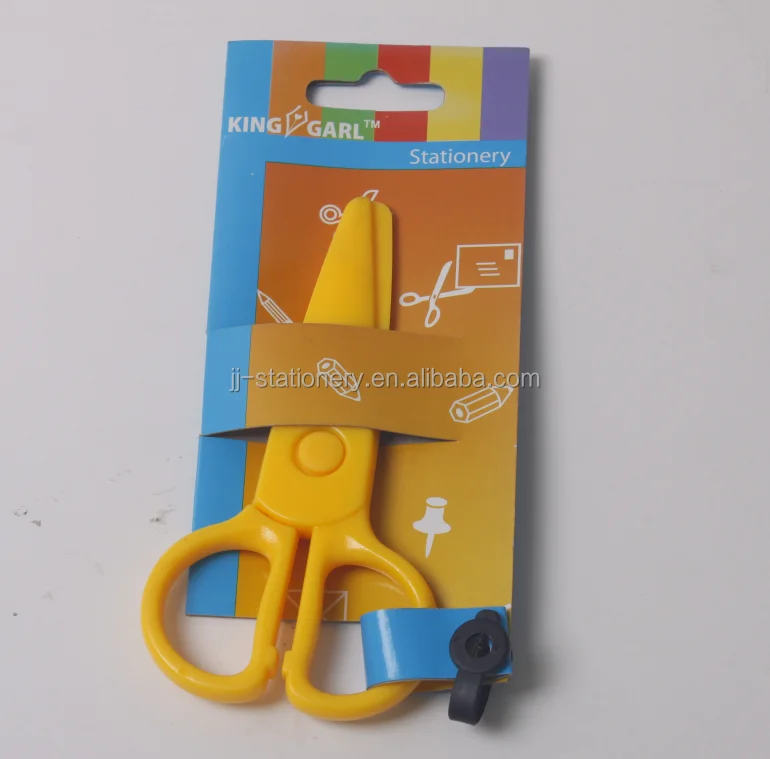 Plastic Safety Kids Paper Cutting Scissors for School Children Cutting Tools Paper Craft Supplies