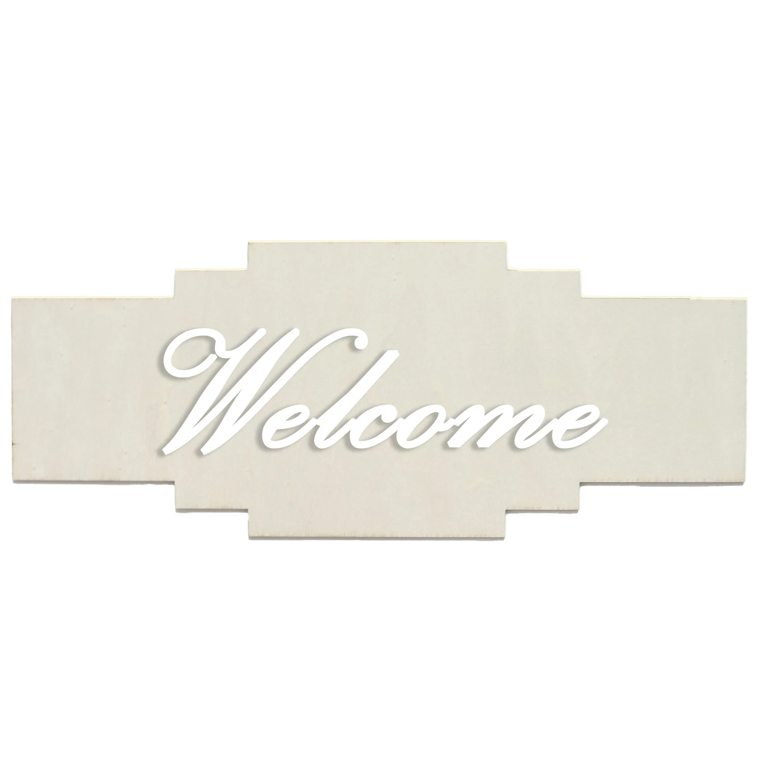 Customized Ladder Shape Wooden Home Door SignsHangers Welcome Rustic Wood Sign