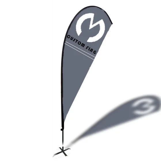 Selling at home and abroad high quality promotion textile double spray cloth ordinary cloth outdoor custom flag