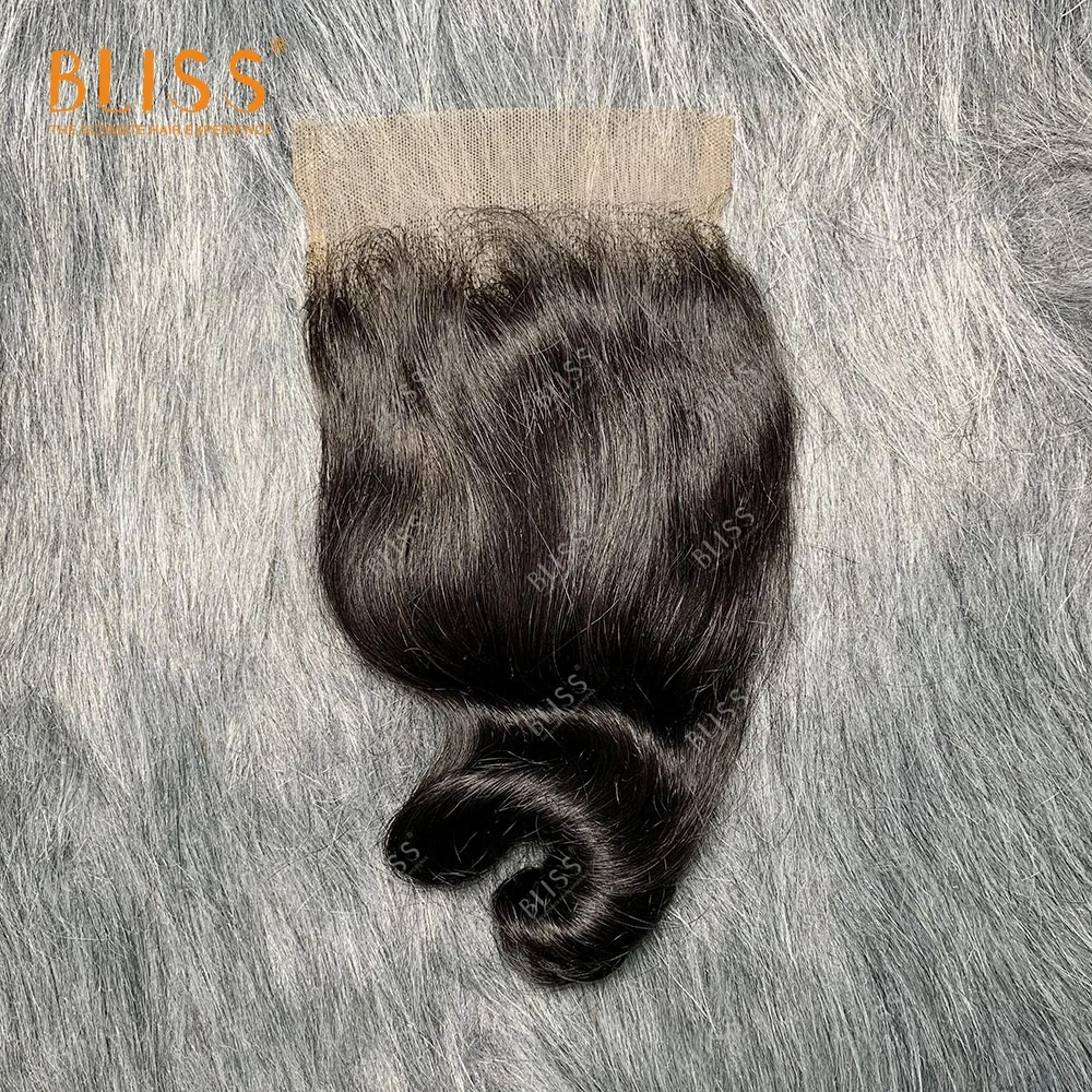Bliss Emerald DD 3+1 Packet Hair 100 Human Virgin Brazilian Loose Wave Hair Bundles with Closure