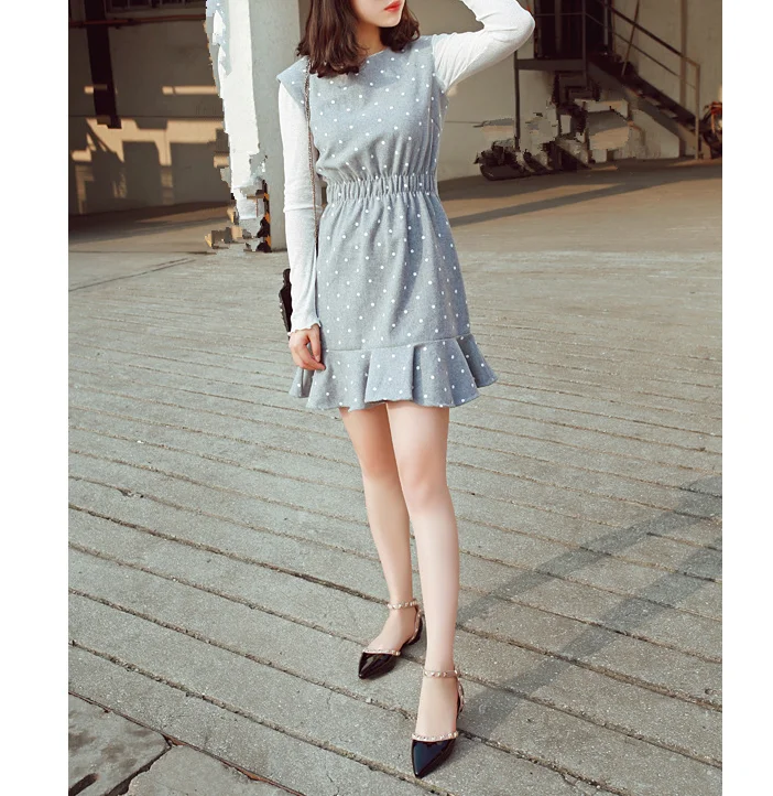 cy12376a Patent leather women pointy toe flats office shoes rivets ladies flat shoes