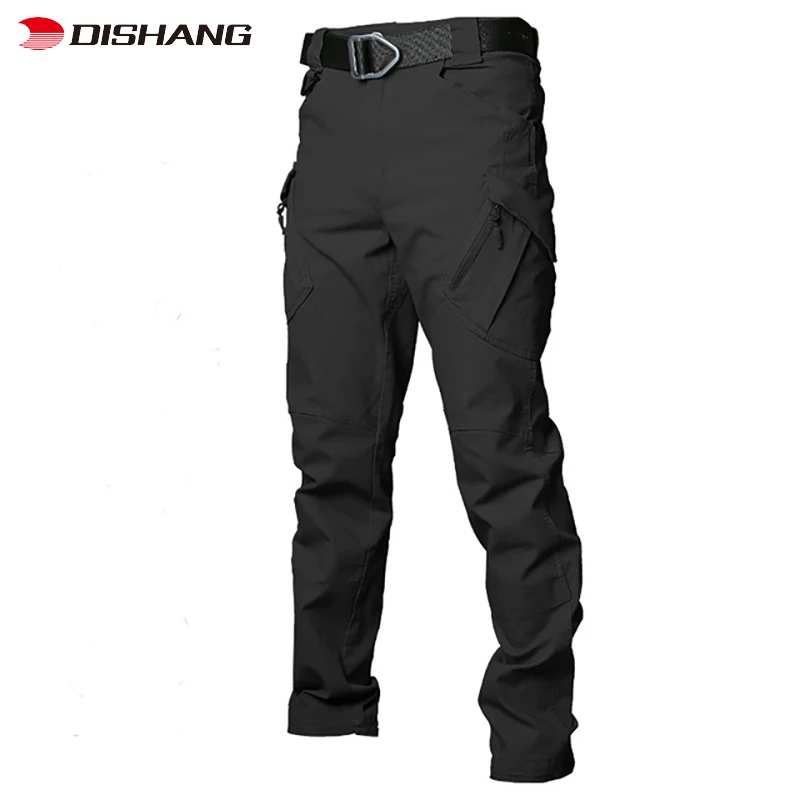 Male special forces camouflage overalls Outdoor multi bag pants Wear resistant training pants
