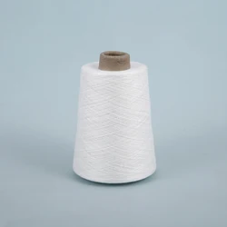 70% Regenerated Cotton 30% Regenerated Polyester 10S Open End Yarn CVC7030 Raw White Yarn For Socks
