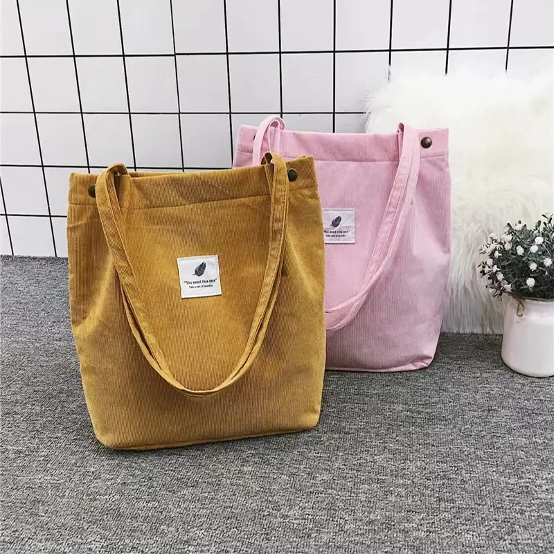 RU Most Popular Tote Bag Corduroy Bag Corduroy Tote Bag