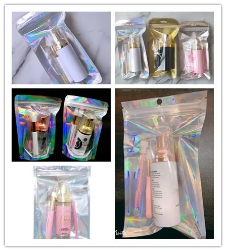 Foam Lash Shampoo kit 3 in 1 30/50/60ml Lash Bath And Cleansing Brush With Glitter Mascara Wand Cleanser Remover Lashshampoo