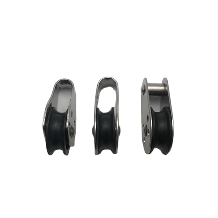 Small Boat Sailing Pulley Stainless Steel Nylon Rope Pulley Sailboat Pulley