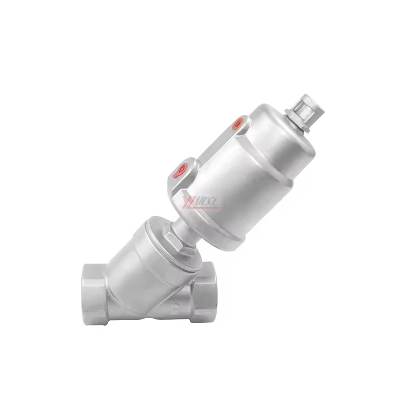 1.6mpa 304 316 BSP NPT RC C type pneumatic angle seat valve y-type check valve angle seat check valve