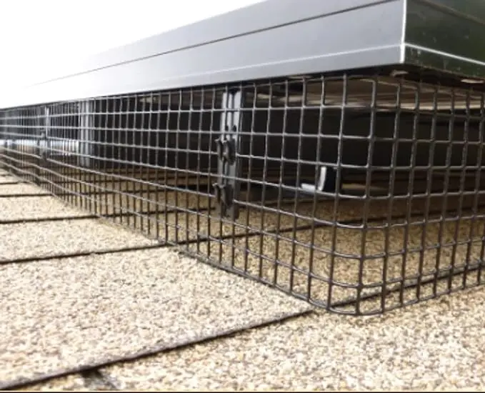 Galvanized Black PVC Coated Wire Roll Mesh Bird Guard for Solar Panels Effective Pest Control for Solar Panel Protection