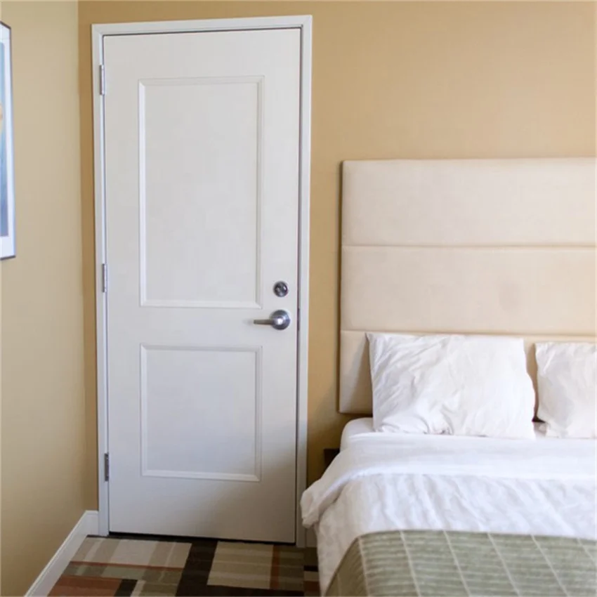 CBMmart Exterior And Interior Casement Doors  Smart  Lock Handle Lock  Security Door High Quality Painted  Wooden Door