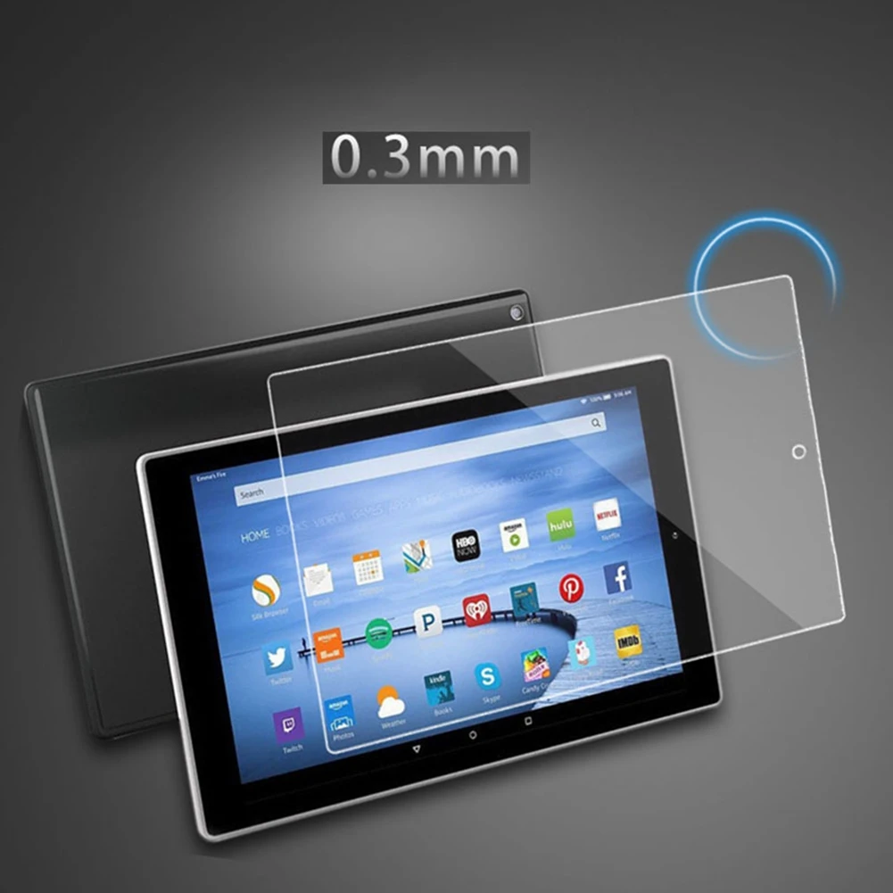 9H Tempered Glass Screen Protector For Amazon Kindle Fire HD 10 Plus 2021 2019 2017 HD10 2015 10.1 inch Tablet Protective Film