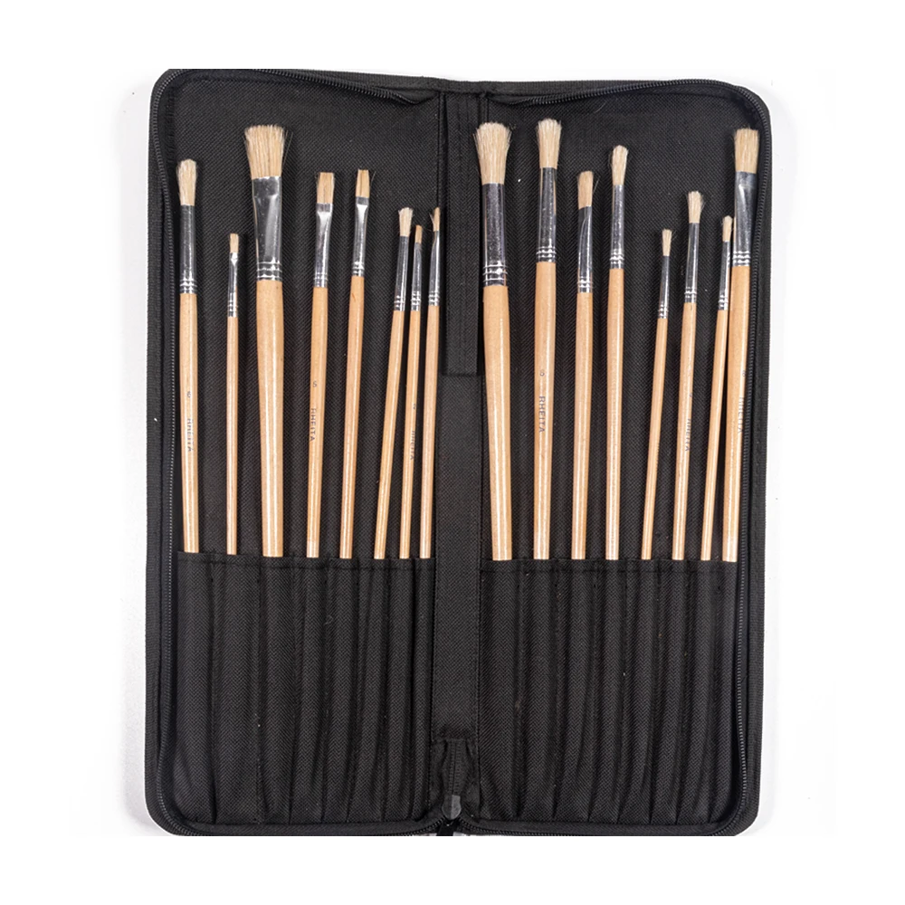 cheap quality painting tools school artist wooden professional paint art brushes for art painting set (1600477732099)