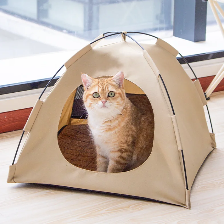 High Quality Folding Breathable Waterproof Portable Playpen Cat Tent Teepee Pet Bed Kennel Animals Bed Tent Camping
