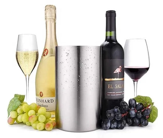 Summer Stainless Steel Double Wall Champagne Bottle ice cooler ice bucket wine cooler