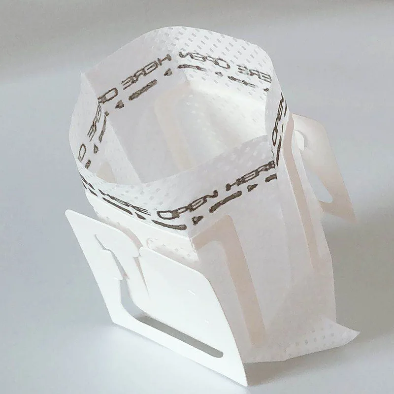 Wholesale custom portable disposable hanging ear paper bag easy pack for coffee tea filtering