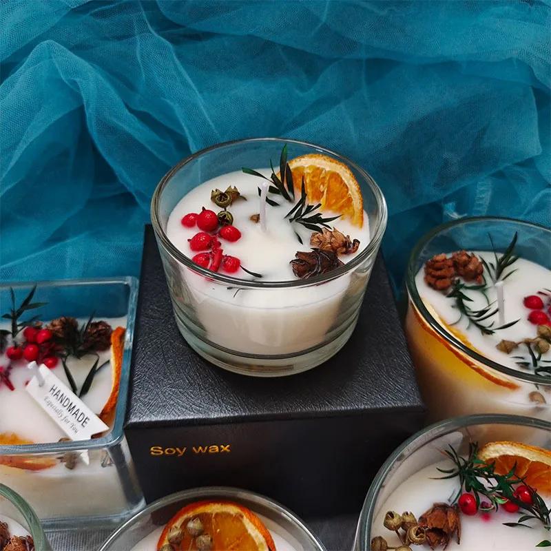 Wholesale of environmentally friendly creative candles, Christmas candle holders, holiday decorations