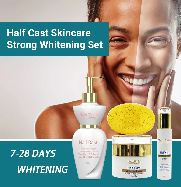 OEM Collagen Skincare Set Body Lotion Face Cream Vitamin C Serum Remove Dark Spots Anti-Aging Strong whitening Set Skin Care