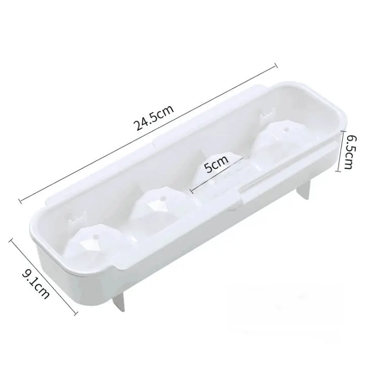 2021 hot new product quality original household silicone round ice making mold box