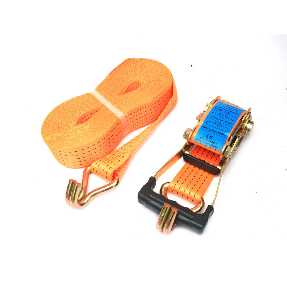 Heavy Duty 50mm 5T Ratchet Tie Down Cargo Straps Cargo Lashing Belt High Strength Tie Down Strap