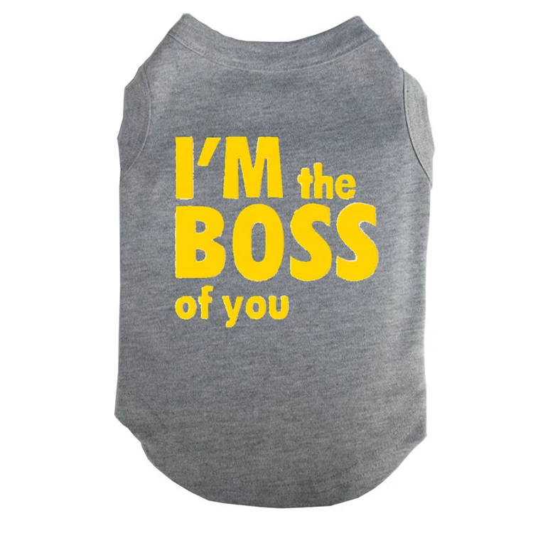 Оптовая продажа, летняя одежда для собак, модная футболка с принтом для собак, одежда для собак