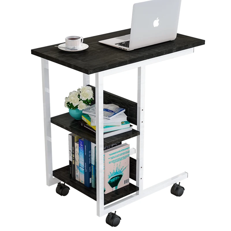 Household Living Room Bedroom Furniture Movable Simple Edge Table Side Table Coffee Table on Wheels