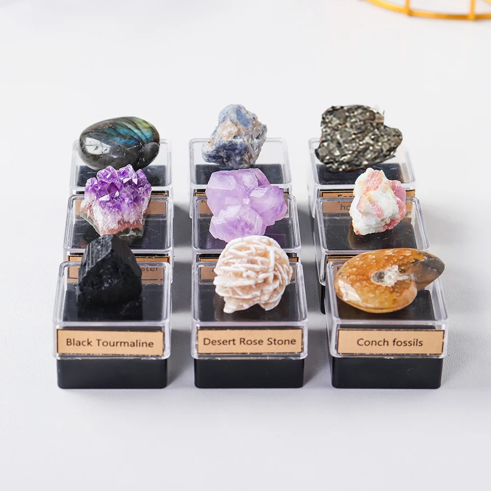Natural Stone Crystal Gemstone Chakras Healing Stone Set