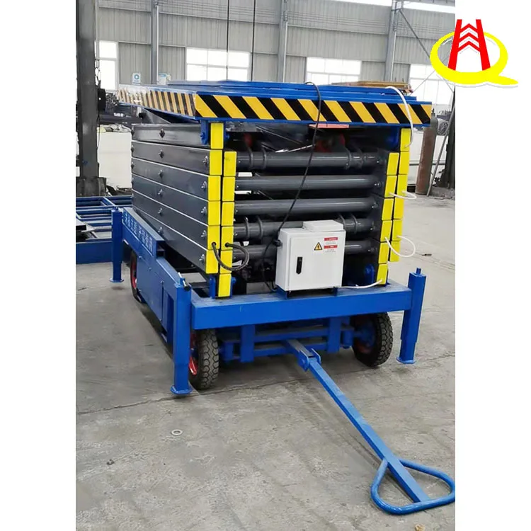 6M-14M Tree Trimming Construction Maintenance Aerial Work Platform Trailer Mobile Hydraulic Scissor Lift Table