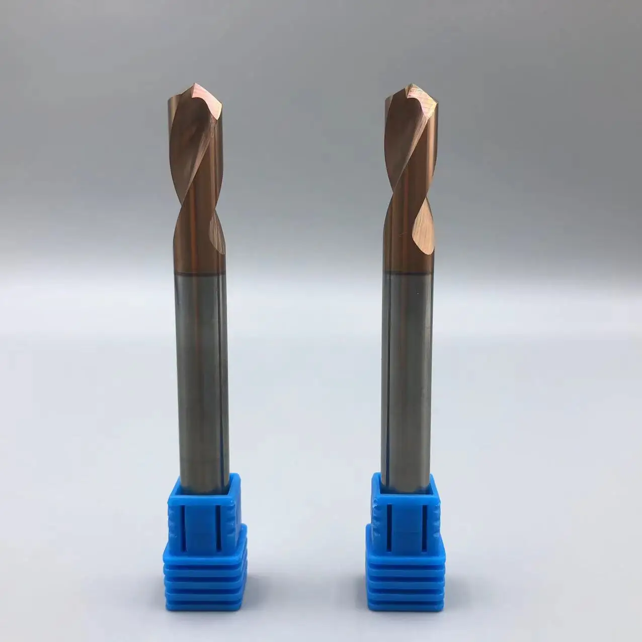 Carbide point drill bit with copper coated coated FOR STEEL CUT