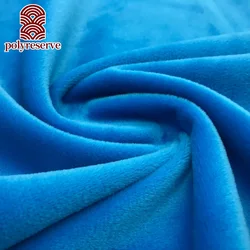 POLYRESERVE Plain Dyeing Crystal 100% Polyester Super Soft Velvet For Toy