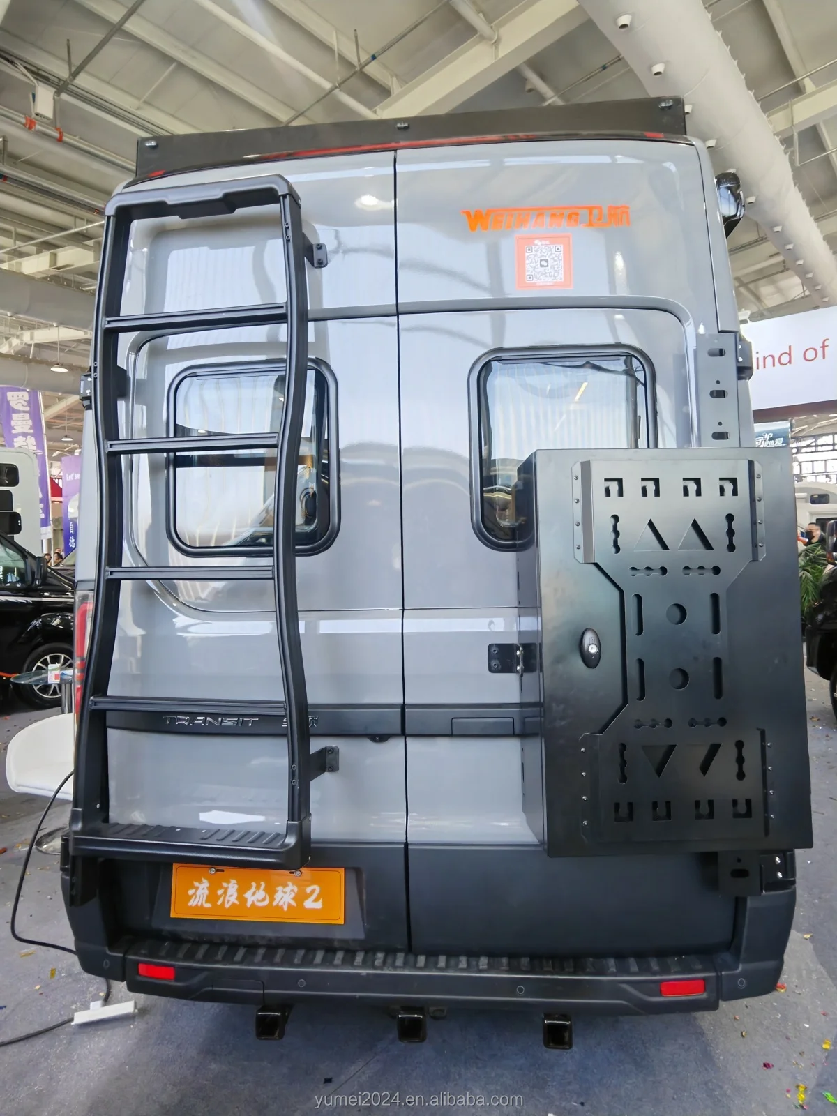 Yumei Motorhome /Trailer RV part  accessories back rack ladder tire rack rear bike carrier rear box rack combination