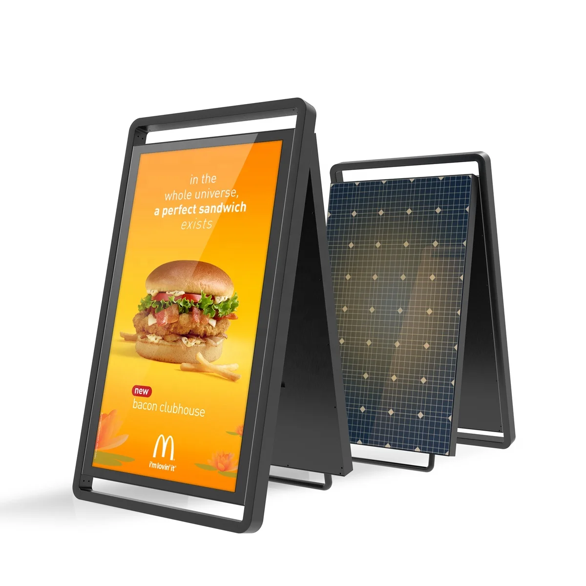 Наружный дисплей на солнечной батарее водонепроницаемый киоск для ресторана ЖК-дисплей рекламный экран плеер батарея цифровая вывеска