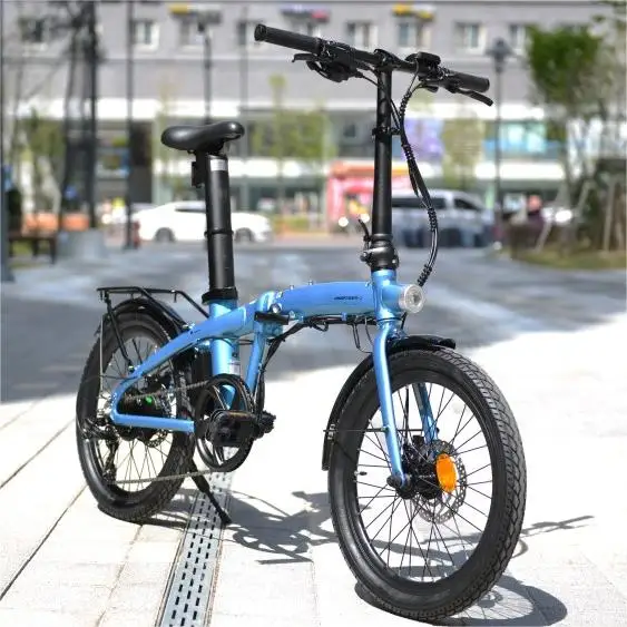 Direct Sale Folding 20 Inch Electric Bike 25Km/h E-Bicycle 250W E-Bike With Integrated Front Light