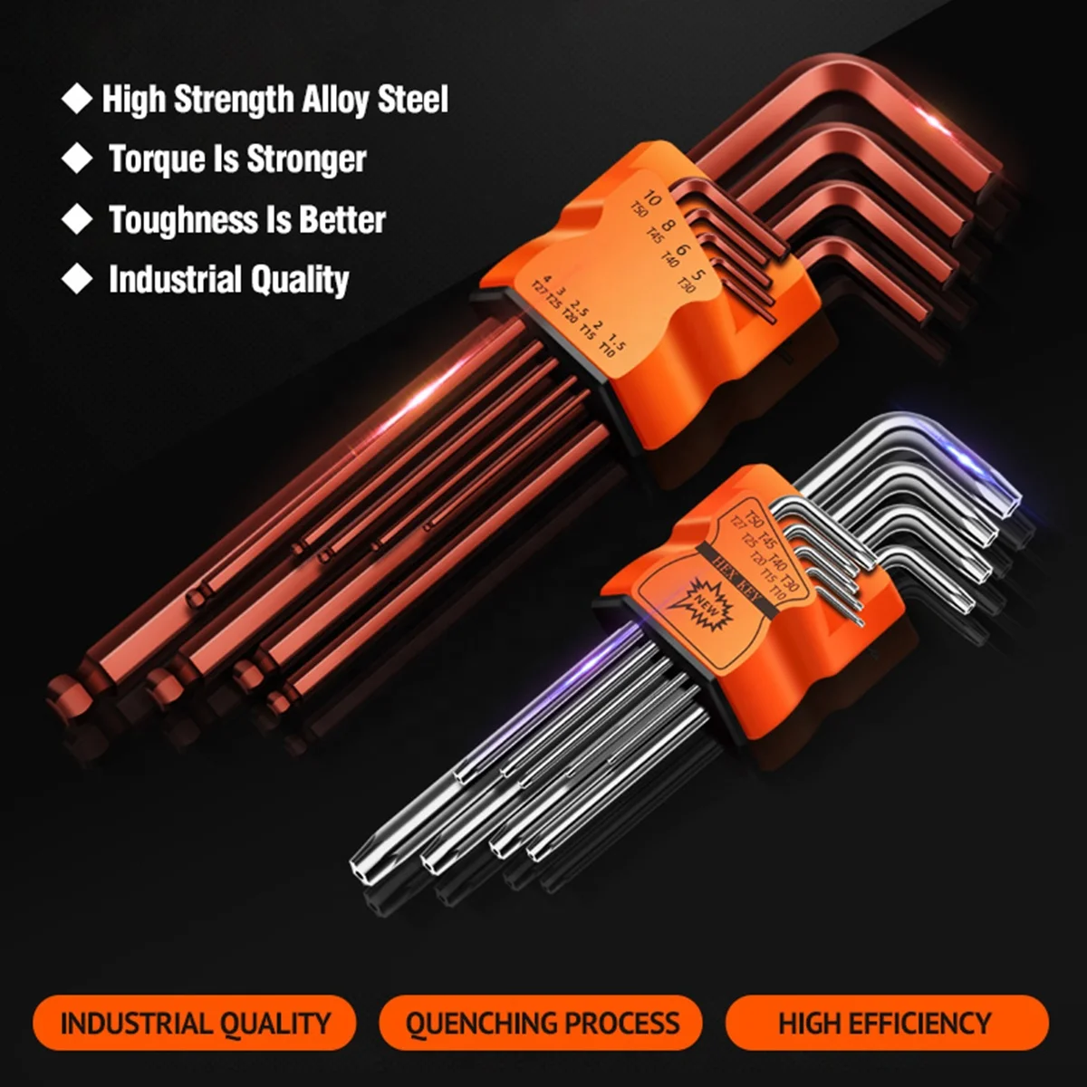 Китайский поставщик, высокое качество, 9 шт. г-образных ручек, многофункциональный ключ Torx