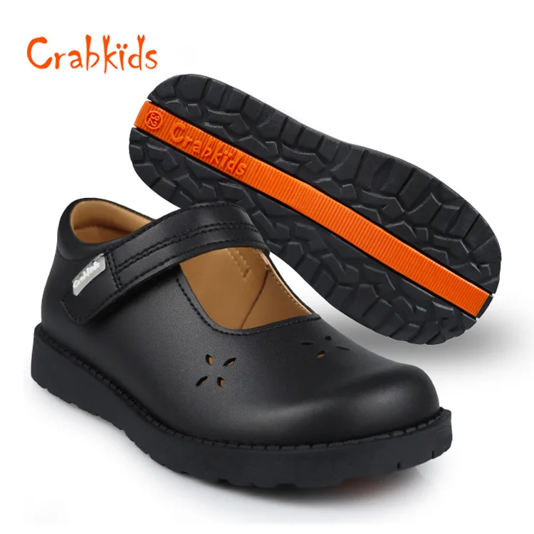 Crabkids  Wholesale 27-42 Yards Carved Vents Non-Slip Rubber Sole School Travel Daily Shoes for Girls Babys