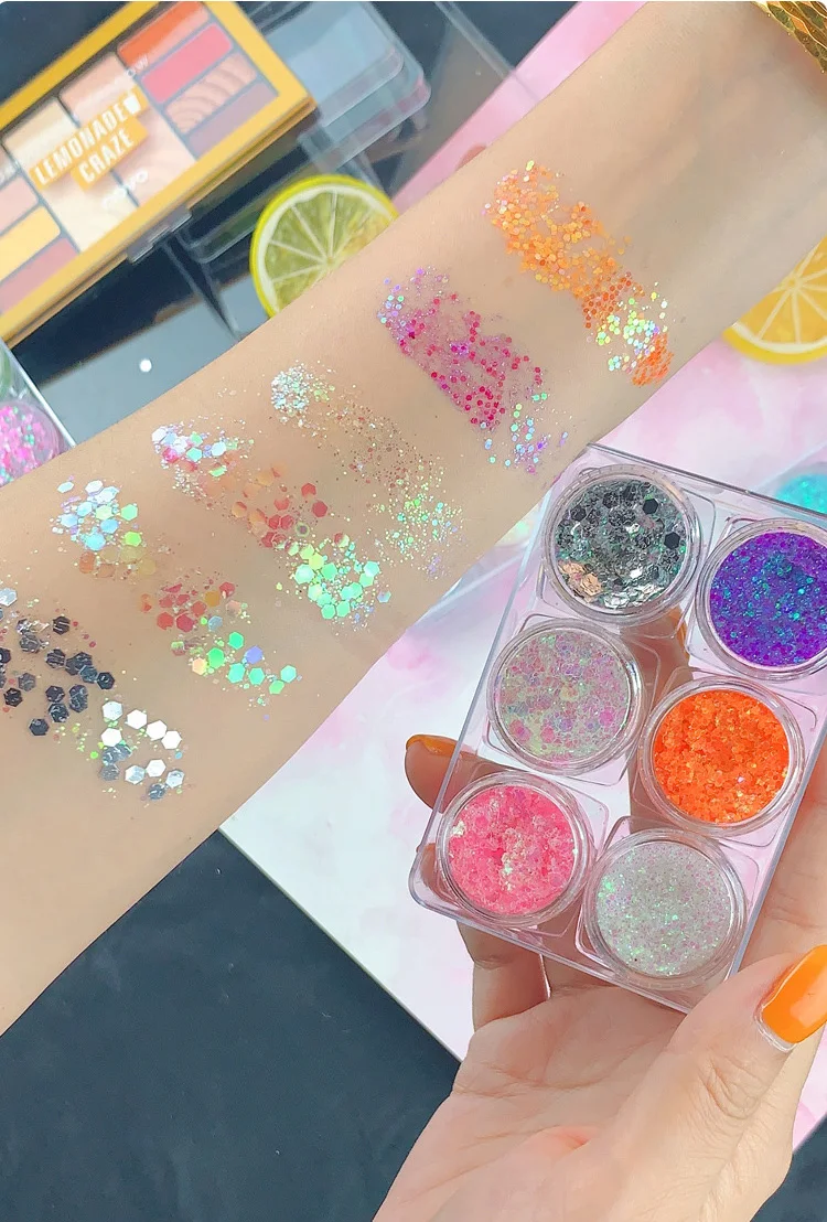 
High Pigment Perfume 3D Eye Makeup Highlighter Creamy 3D Glitter Eyeshadow Gel make your own brand Cream eyeshadow 