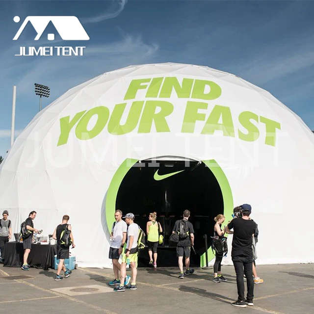 10m - 60M 360 Degree Projection Mapping Screen Cinema Geodesic Dome Tent for product launch events