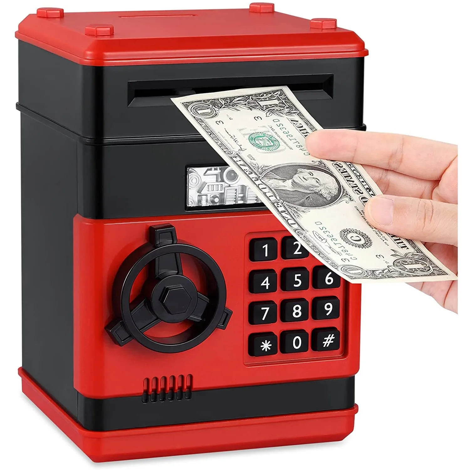 Piggy Bank Electronic Mini ATM For Kids Baby Toy Safe Coin Bank Money Saving Box Password Code Lock Gift For Children Boys Girls