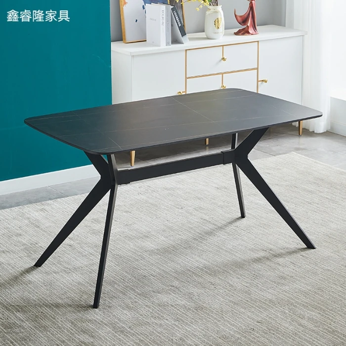 Manufacturer Direct Sets White Color Dinning Long Narrow Dining Table