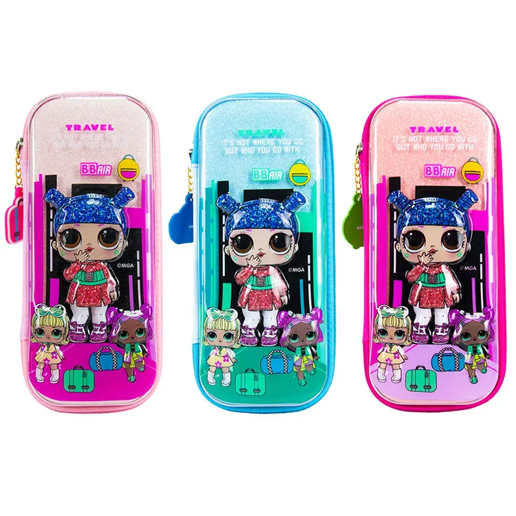 Lol Surprise Custom Logo Pencil Case Personalized Pencil Case With Custom 3D Graphic Pattern