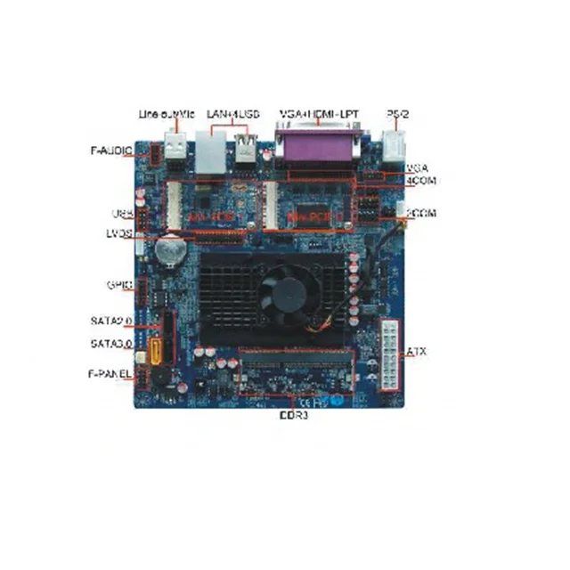 Intel H61 mini ITX материнская плата для I3, I5, I7 ITX-EM61X11B