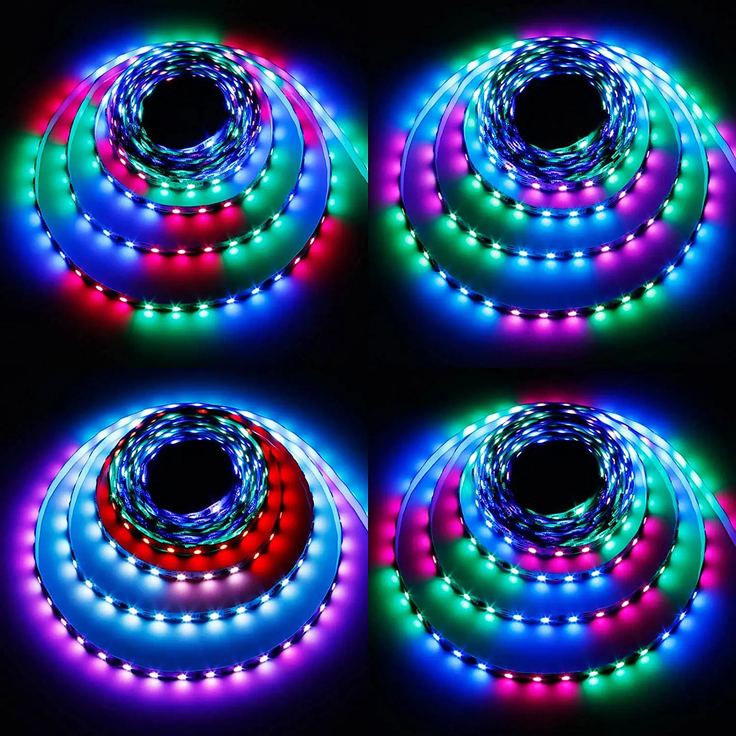 Ce Rohs Digital Addressable Rgb dream color  Ws2811 Smd5050  60led Rgb Led Strip