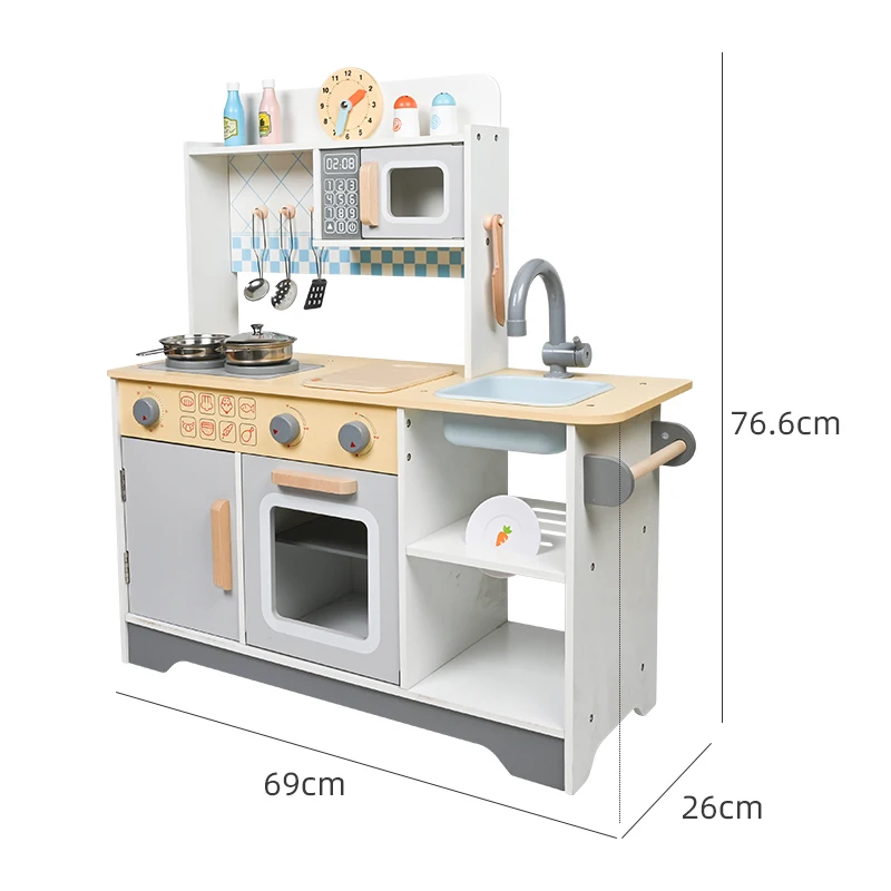 Children Simulation Kitchen Toy Pretend Play Preschool Kitchen Cooking Sets For Birthday Gifts